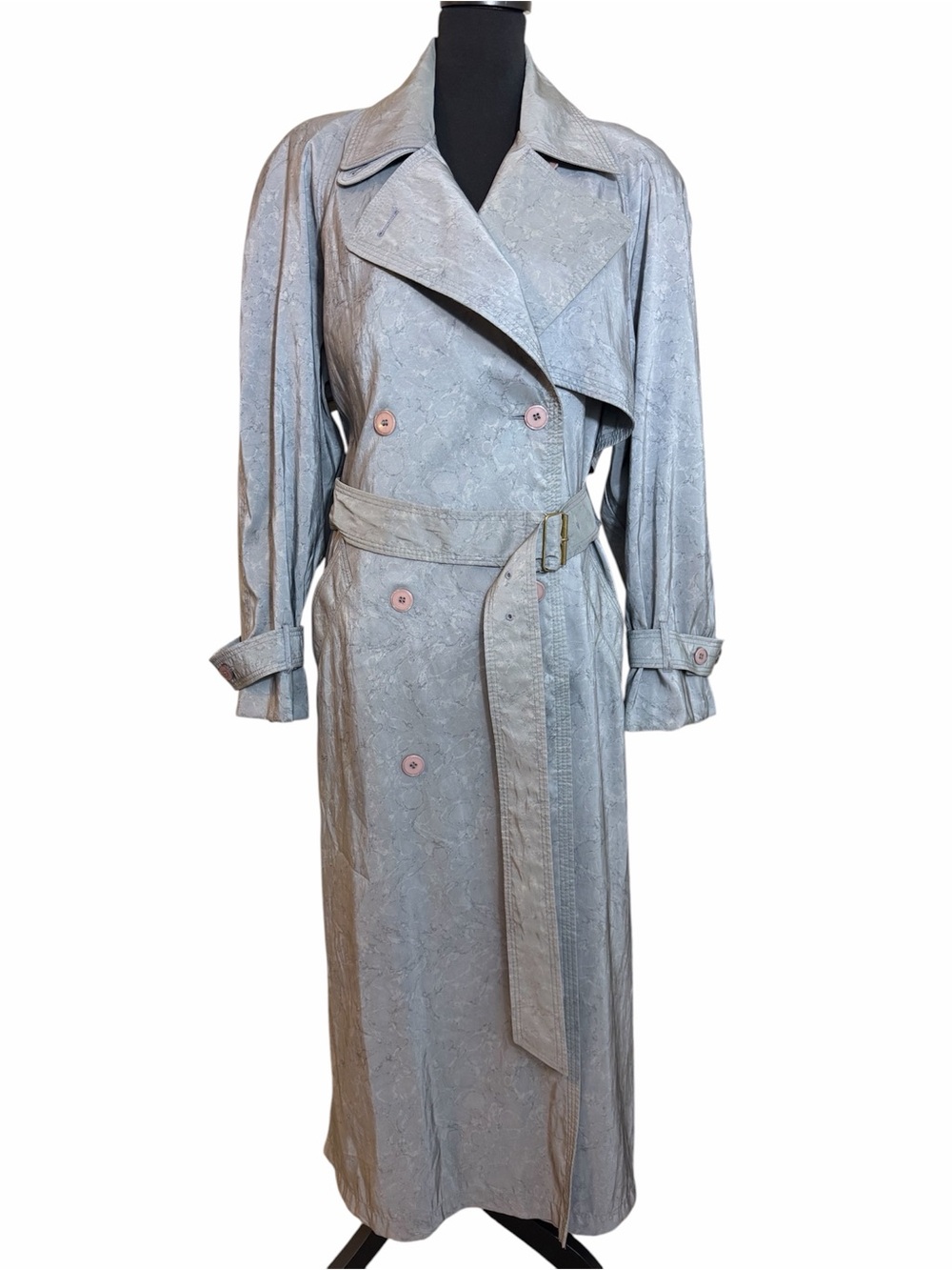 Vintage London Fog Double-Breasted Maxi Trench Made in USA